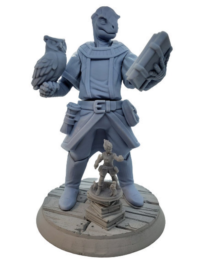Detailed resin-printed fantasy figure